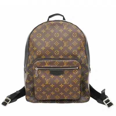 Pre-owned Louis Vuitton Black Brown Backpack () In Multi