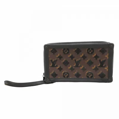 Pre-owned Louis Vuitton Black Brown Clutch Bag ()