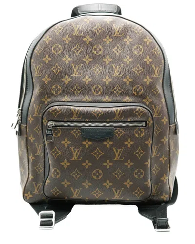 Pre-owned Louis Vuitton Black, Brown Coated Canvas, Leather Josh Backpack (authentic  Pre-loved)