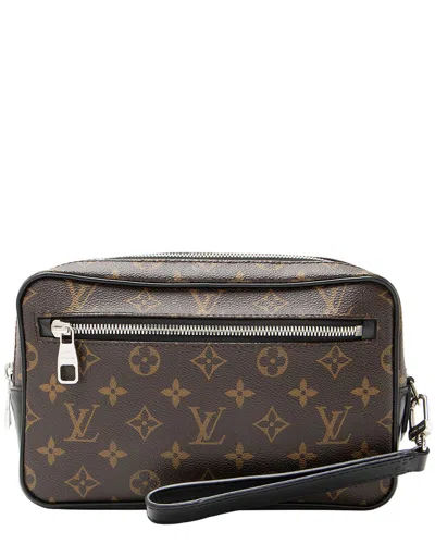 Pre-owned Louis Vuitton Black, Brown Coated Canvas, Leather Macassar Kasai (authentic  Pre-loved)