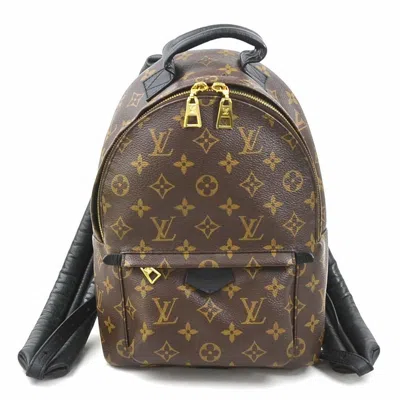 Pre-owned Louis Vuitton Black Brown Monogram Backpack ()