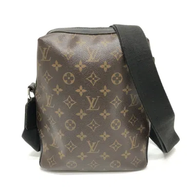 Pre-owned Louis Vuitton Black Brown Monogram Canvas Shoulder Bag ()