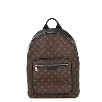 Pre-owned Louis Vuitton Black Brown Monogram Macassar Noir Monogram Backpack ()