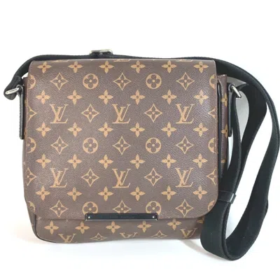 Pre-owned Louis Vuitton Black Brown Monogram Messenger Bag Shoulder Bag () In Multi