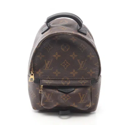 Pre-owned Louis Vuitton Black Brown Monogram Monogram Leather Backpack () In Multi