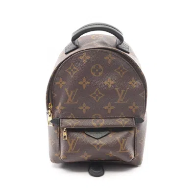 Pre-owned Louis Vuitton Black Brown Monogram Monogram Leather Backpack () In Multi