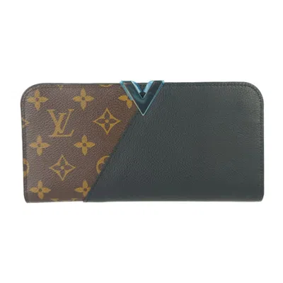 Pre-owned Louis Vuitton Black Brown Monogram Monogram Wallet (bi-fold) () In Multi