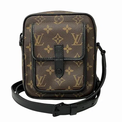 Pre-owned Louis Vuitton Black Brown Monogram Shoulder Bag ()