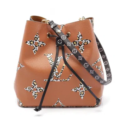 Pre-owned Louis Vuitton Black Brown Multi-color Coated Canvas Pvc Leather Shoulder Bag ()