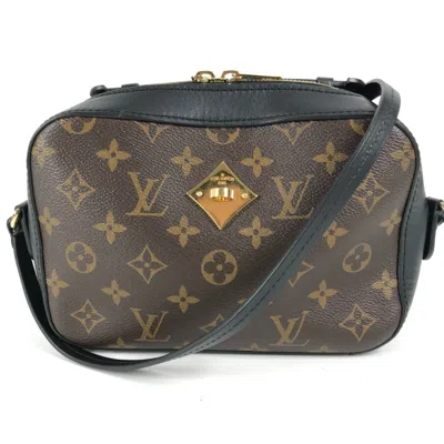 Pre-owned Louis Vuitton Black Brown Noir Monogram Pochette Shoulder Bag ()