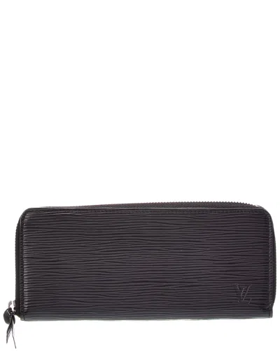 Pre-owned Louis Vuitton Black Calf Leather Wallet (authentic Pre-loved)