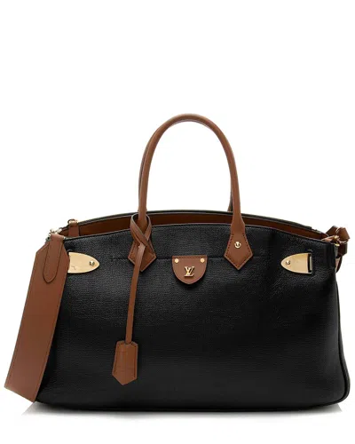 Pre-owned Louis Vuitton Black Calfskin All Set Mm (authentic Pre-loved)