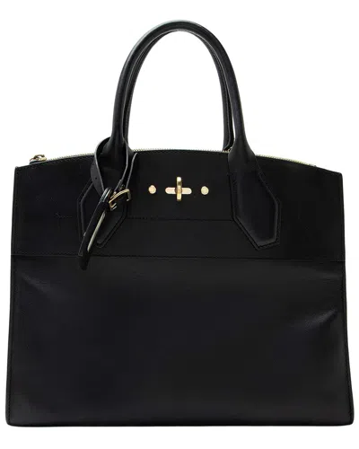 Louis Vuitton Black Calfskin City Steamer Mm (authentic Pre-loved)
