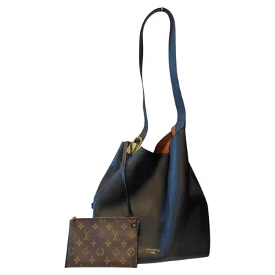 Pre-owned Louis Vuitton Black Calfskin Low Key Mm Bucket