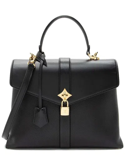 Pre-owned Louis Vuitton Black Calfskin Rose Des Vents Mm (authentic Pre-loved)