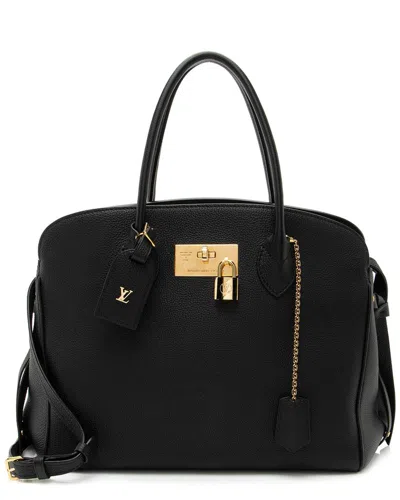 Pre-owned Louis Vuitton Black Calfskin Veau Nuage Milla Mm (authentic Pre-loved)