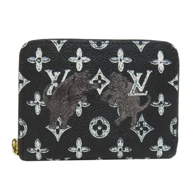 Pre-owned Louis Vuitton Black Canvas Coin Purse/coin Case ()