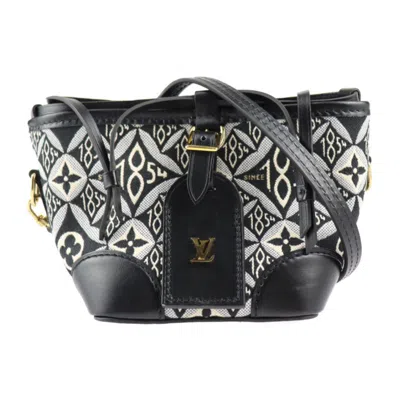 Pre-owned Louis Vuitton Black Canvas Leather Handbag Shoulder Bag Tote Bag ()