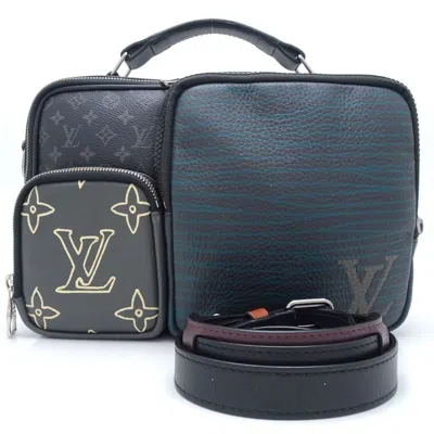 Pre-owned Louis Vuitton Black Canvas Leather Shoulder Bag ()
