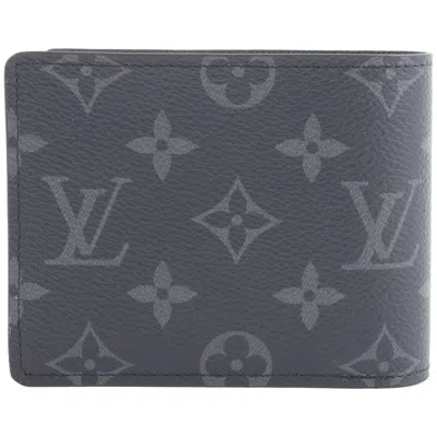 Pre-owned Louis Vuitton Black Canvas Wallet (bi-fold) ()