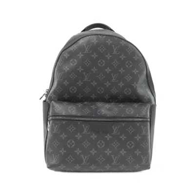 Pre-owned Louis Vuitton Black Coated Canvas Backpack ()