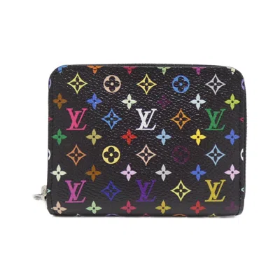 Pre-owned Louis Vuitton Black Coated Canvas Coin Purse/coin Case ()