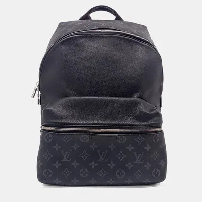 Pre-owned Louis Vuitton Black Coated Canvas Eclipse Discovery Backpack