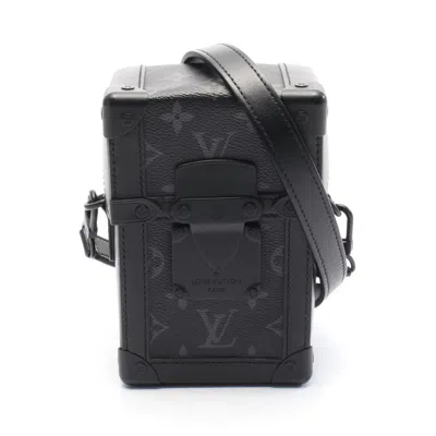 Pre-owned Louis Vuitton Black Coated Canvas Leather Shoulder Bag ()