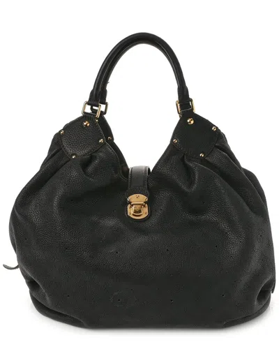 Pre-owned Louis Vuitton Black Coated Canvas Mahina (authentic )