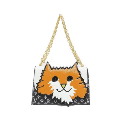 Pre-owned Louis Vuitton Black Coated Canvas Pochette Shoulder Bag ()
