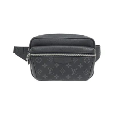 Pre-owned Louis Vuitton Black Coated Canvas Shoulder Bag ()