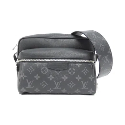 Pre-owned Louis Vuitton Black Coated Canvas Shoulder Bag ()