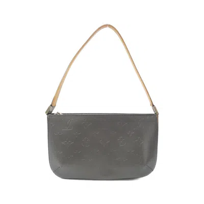 Pre-owned Louis Vuitton Black Coated Canvas Shoulder Bag ()