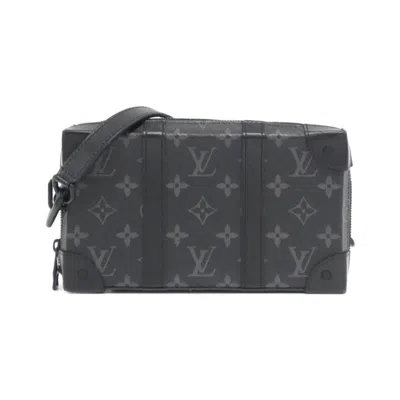 Pre-owned Louis Vuitton Black Coated Canvas Shoulder Bag ()