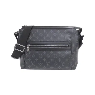 Pre-owned Louis Vuitton Black Coated Canvas Shoulder Bag ()