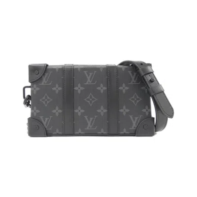 Pre-owned Louis Vuitton Black Coated Canvas Shoulder Bag ()