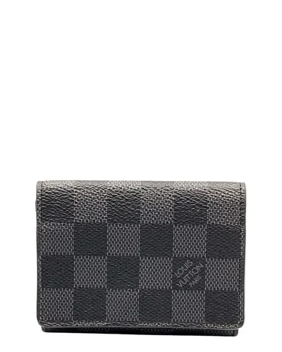 Louis Vuitton Black Coated/waterproof Canvas Graphic Card Case (authentic Pre-  Loved)