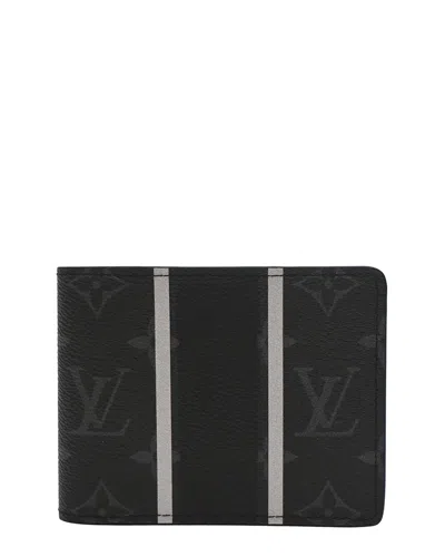Pre-owned Louis Vuitton Black Coated/waterproof Canvas X Fragment Multiple Wallet  (authentic Pre-loved)