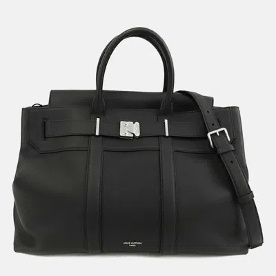 Pre-owned Louis Vuitton Black Cuir Millesime Georges Tote Gm
