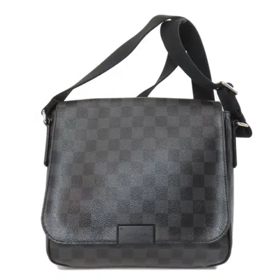 Pre-owned Louis Vuitton Black Damier Canvas Graphite Damier Canvas Shoulder Bag ()