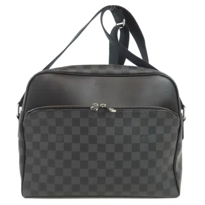Pre-owned Louis Vuitton Black Damier Canvas Shoulder Bag ()