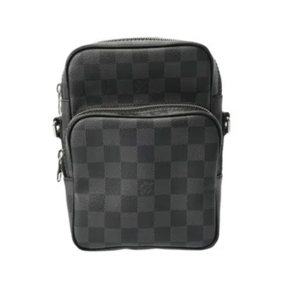 Pre-owned Louis Vuitton Black Damier Canvas Shoulder Bag ()