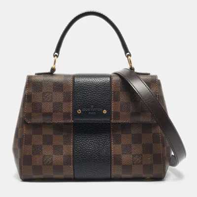 Pre-owned Louis Vuitton Black Damier Ebene Canvas Bond Street Bb Bag