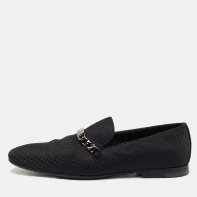 Pre-owned Louis Vuitton Black Damier Fabric Chail Slip On Loafers Size 41