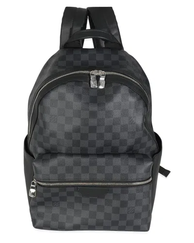 Pre-owned Louis Vuitton Black Damier Graphite Coated Canvas & Leather Discovery Backpack  Pm (authentic Pre-lo