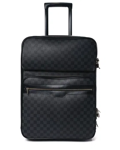 Pre-owned Louis Vuitton Black Damier Graphite Coated Canvas Pegase Business 55  (authentic Pre-loved)