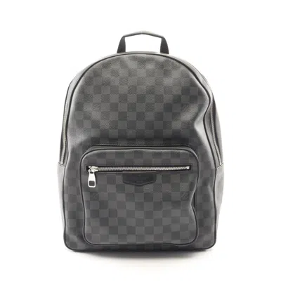 Pre-owned Louis Vuitton Black Damier Graphite Damier Graphite Backpack ()