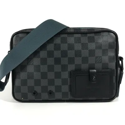 Pre-owned Louis Vuitton Black Damier Graphite Damier Graphite Messenger Bag Shoulder Bag ()