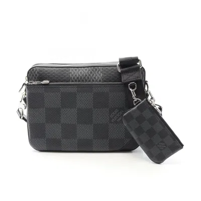Pre-owned Louis Vuitton Black Damier Graphite Damier Graphite Shoulder Bag ()