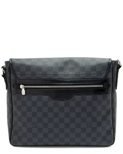 Pre-owned Louis Vuitton Black Damier Graphite Daniel Mm (authentic Pre-loved)
